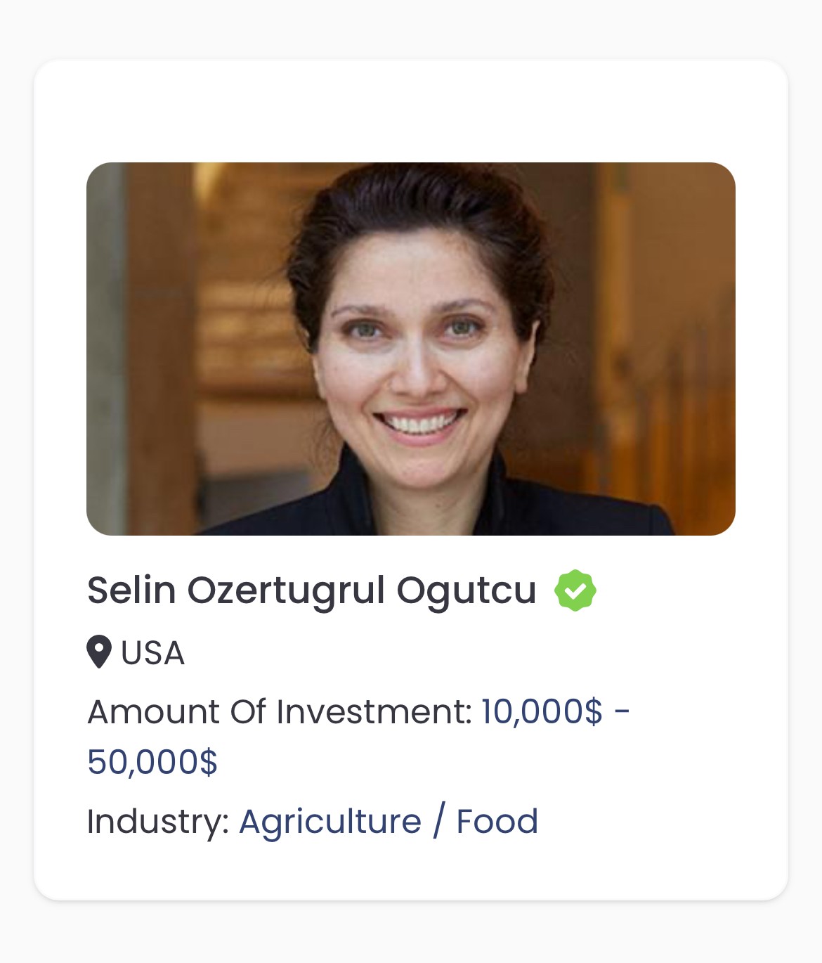 Verified Profile Example